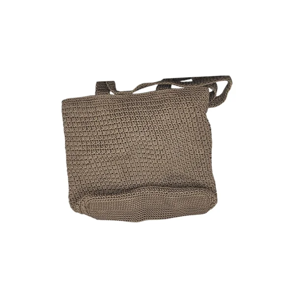 The Sak Elegant Tan Woven Tote Bag 13Wx11L - Picture 3 of 4